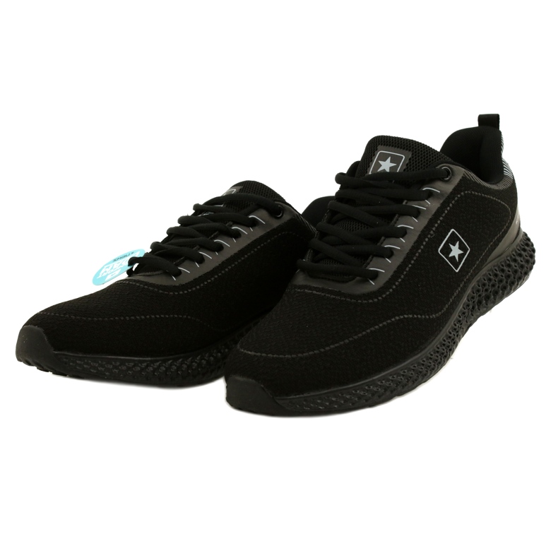 NEWS Sapatos esportivos masculinos 22mn37-4920 preto 2
