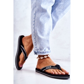 Chinelos femininos clássicos Big Star JJ274A377 preto 2