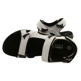 Sandálias American Club HL53 / 22 com aplicação de couro LT.Grey cinza 4