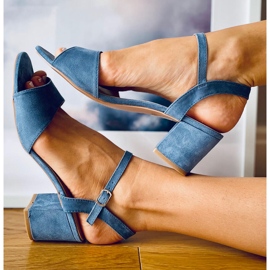 Sandália de salto alto Jolina Blue azul 2