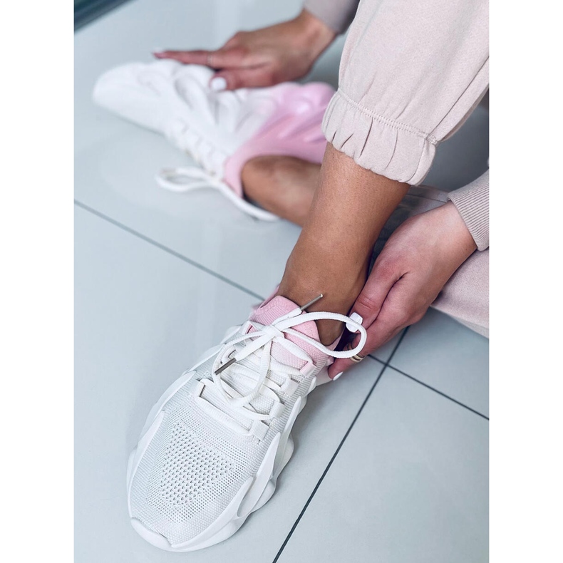 Meias Ombre Caloy BEGE / PINK rosa 1