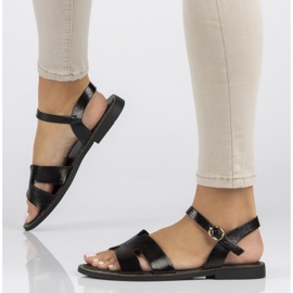 Sandálias pretas Filippo DS3702 / 22 Bk preto 1