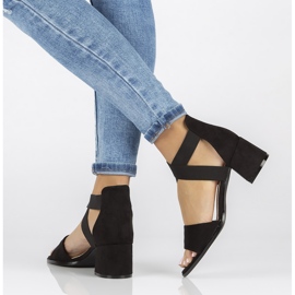 Sandálias pretas Filippo DS2093 / 22 Bk preto 1