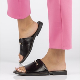 Chinelos pretos Filippo DK3700 / 22 Bk 1