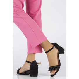 Sandálias pretas Filippo DS3708 / 22 Bk preto 1