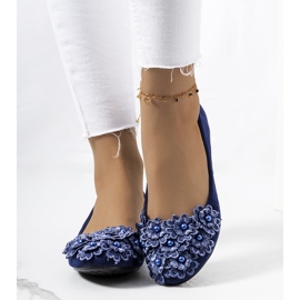 As bailarinas femininas Cremin azul marinho 1