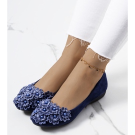 As bailarinas femininas Cremin azul marinho 2