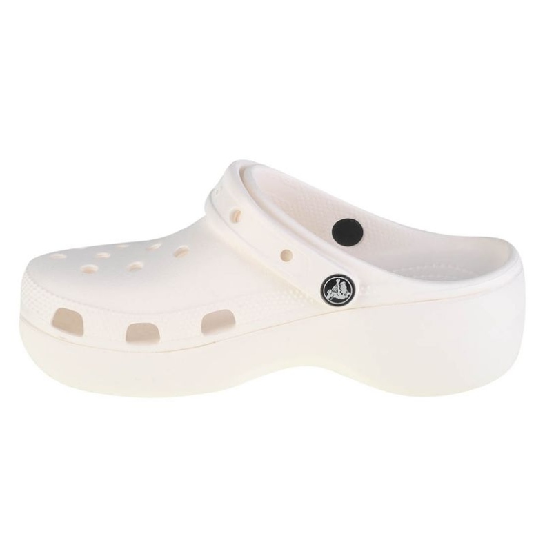 Chinelos Crocs Classic Platform Clog 206750-100 branco 1 Chinelos Crocs Classic Platform Clog 206750-100 branco 1