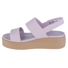 Sandália Crocs Brooklyn Low Wedge 206453-5PV roxo 1