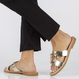 Chinelos dourados Filippo DK3703 / 22 Go 1