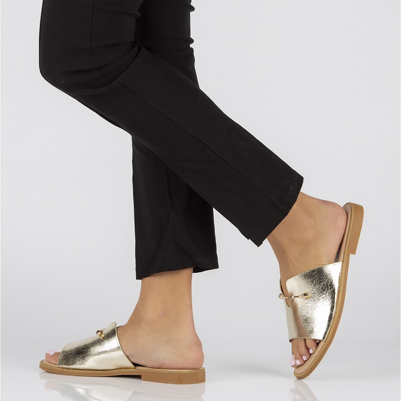 Chinelos dourados Filippo DK3700 / 22 Go 1