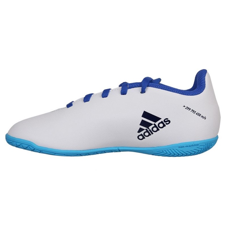 Chuteiras de futebol Adidas X Speedflow.4 In Jr GW7527 branco branco 1 Chuteiras de futebol Adidas X Speedflow.4 In Jr GW7527 branco branco 1