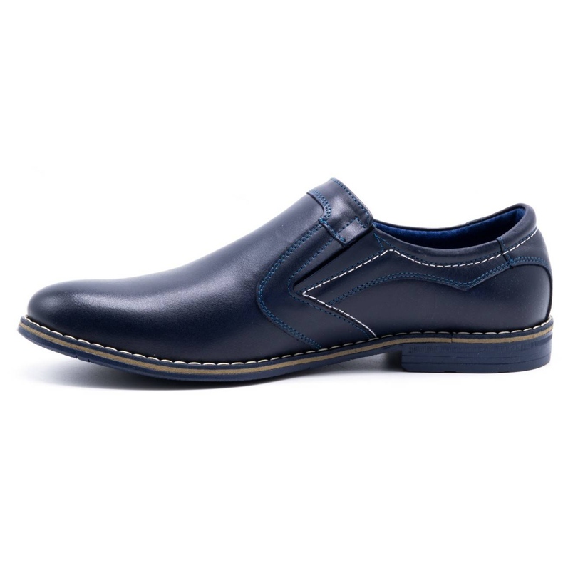 Olivier Sapatos masculinos elegantes 283LU azul marinho 1