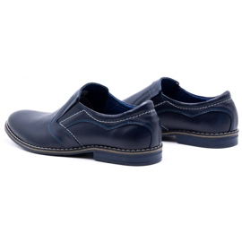 Olivier Sapatos masculinos elegantes 283LU azul marinho 4