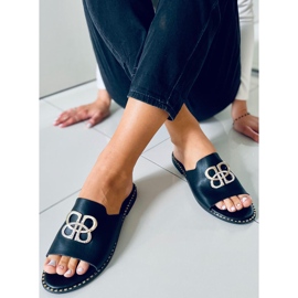 Chinelos de mulher negra Inday preto 2