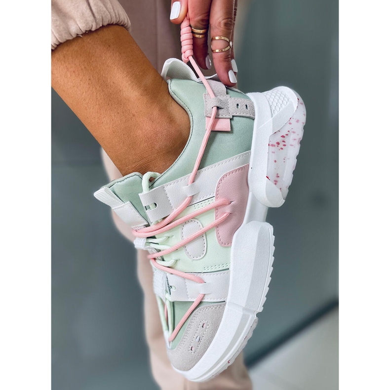 Tênis Zeny Green multicolorido verde 1