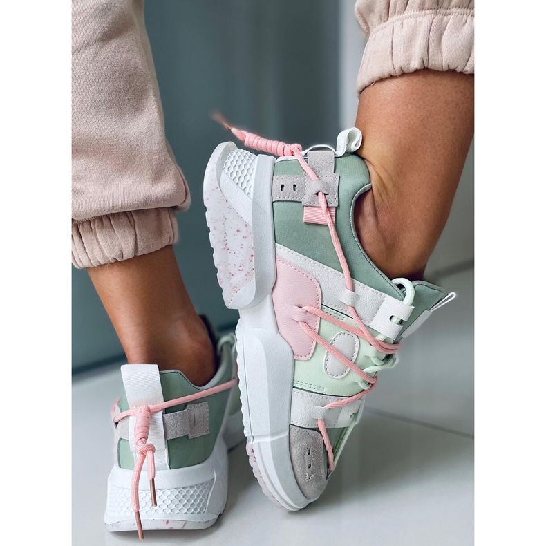 Tênis Zeny Green multicolorido verde 2