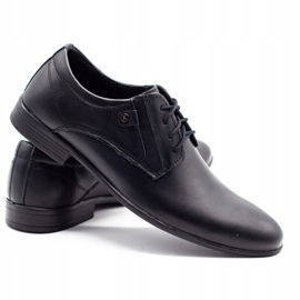 KOMODO Sapatos masculinos formais 850 tapete preto 3