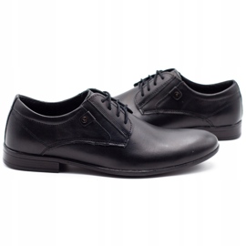 KOMODO Sapatos masculinos formais 850 tapete preto 4