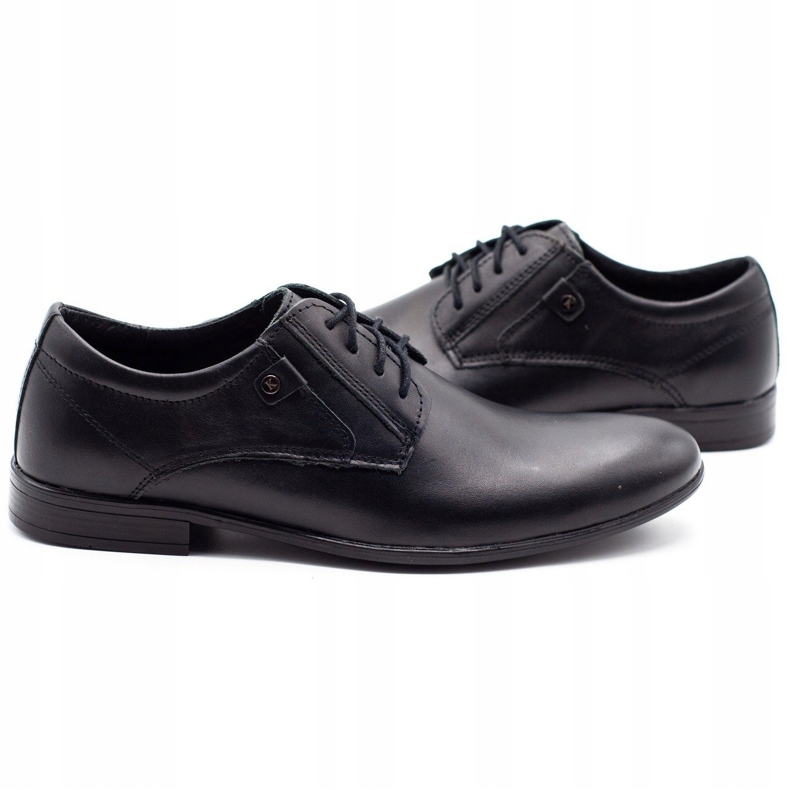 KOMODO Sapatos masculinos formais 850 tapete preto 4