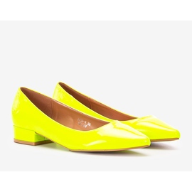 Salto alto Timms amarelo neon 1