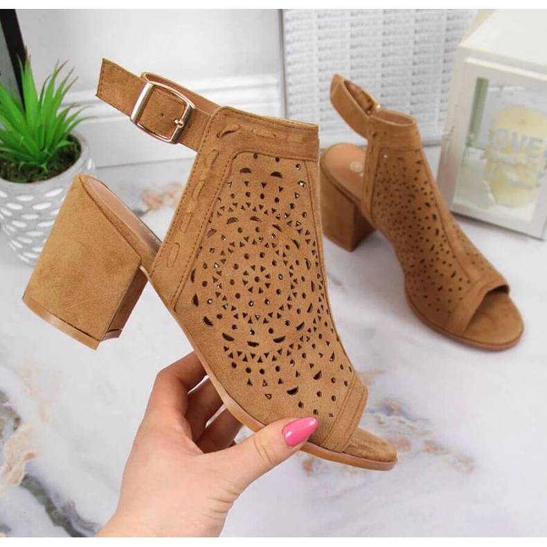 Sandálias a céu aberto T.Sokolski W SCA160 camelo castanho 1