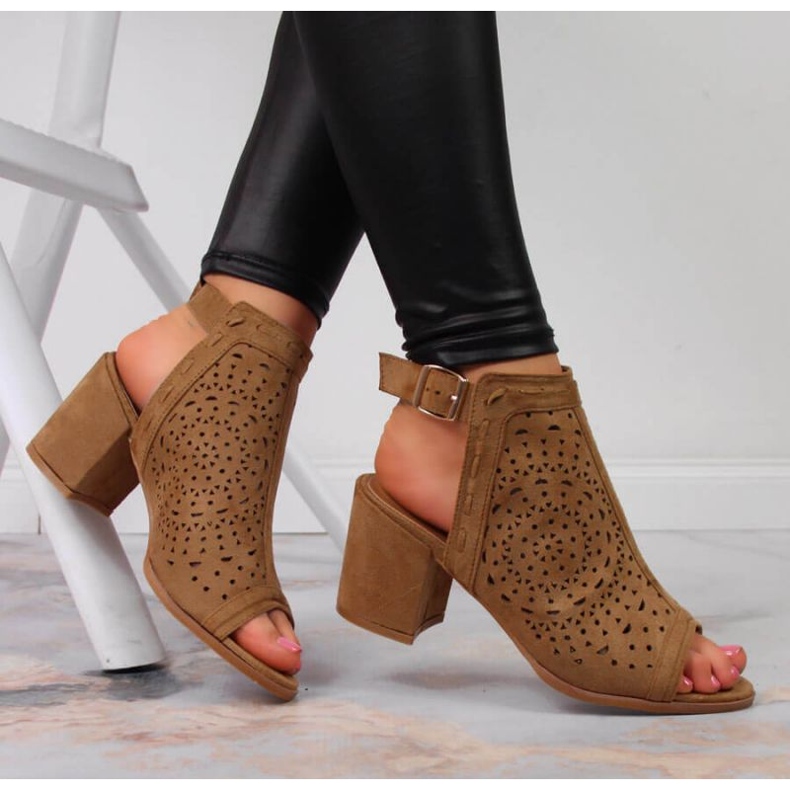 Sandálias a céu aberto T.Sokolski W SCA160 camelo castanho 2