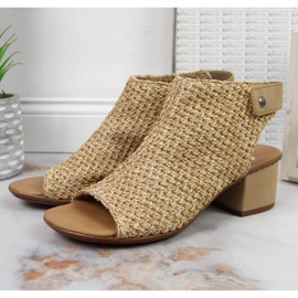 Sandálias fechadas Rieker M RKR538 bege multicolorido 2