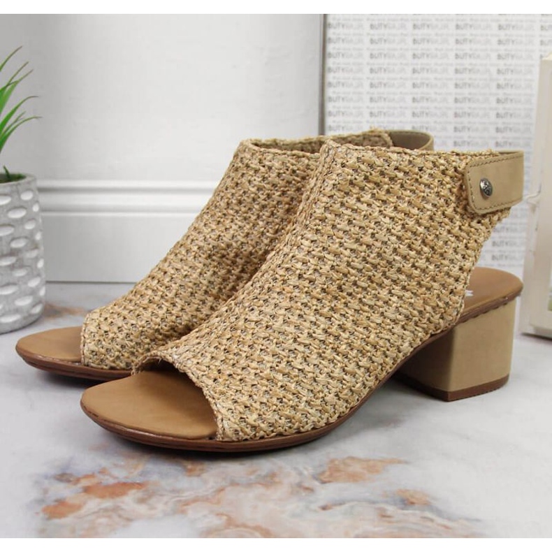 Sandálias fechadas Rieker M RKR538 bege multicolorido 2