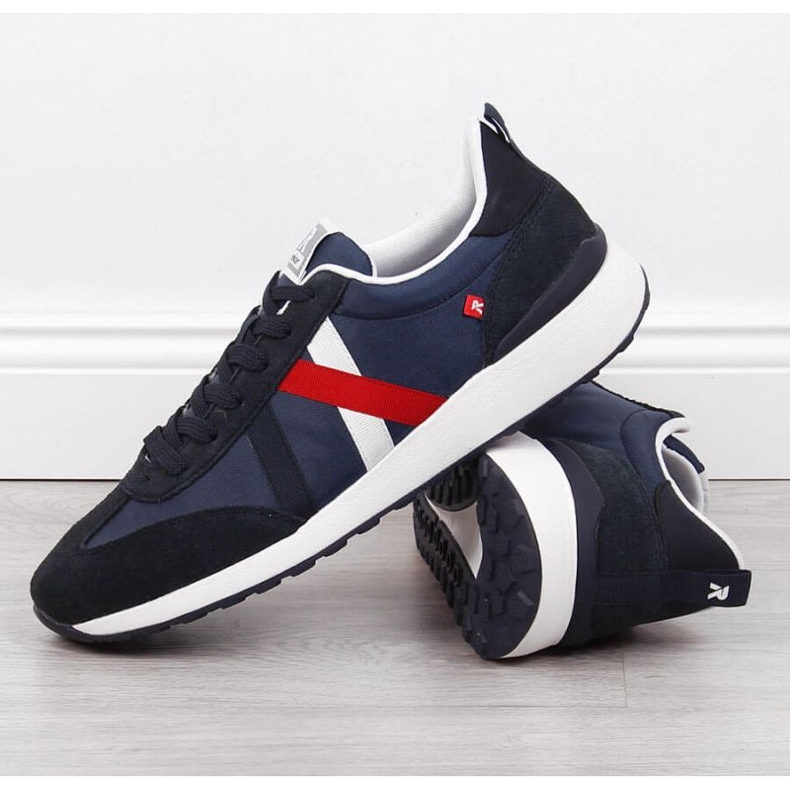 Tênis esportivo casual Rieker M RKR539 azul marinho 2