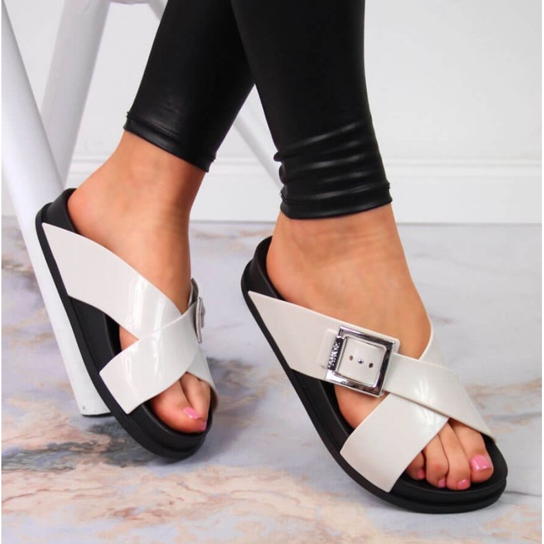 Meliski Zaxy W JJ285057 chinelos creme crua 2