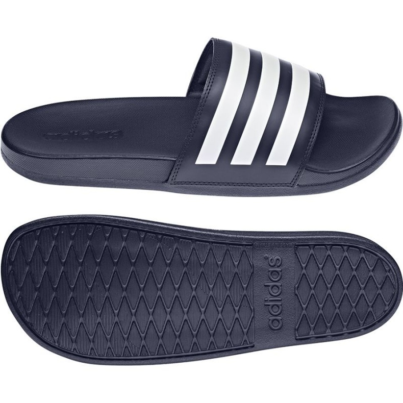 Chinelos Adidas Adilette Comfort M GZ5892 branco azul marinho 1