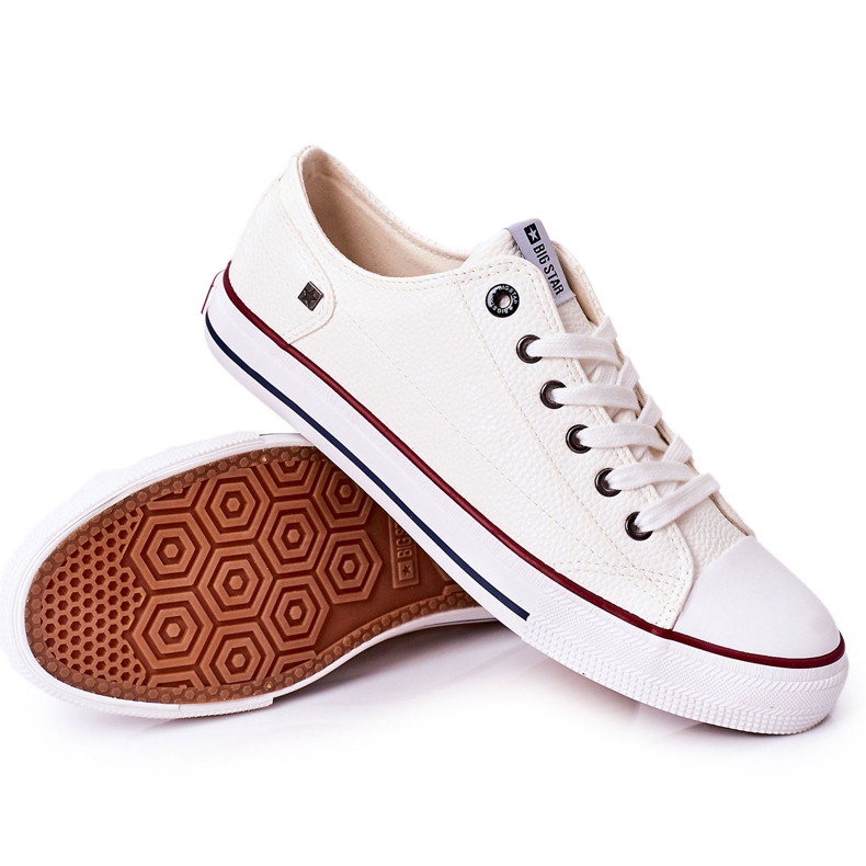 Tênis de couro masculino Big Star II174001 branco 4