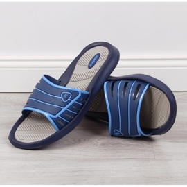 Atletico Chinelos de borracha de homem Atlético azul marinho 2