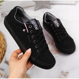 Tênis baixo têxtil preto Big Star AA274513 1
