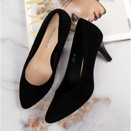 Scarpin Sergio Leone preto de camurça 1