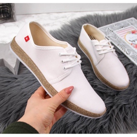 Sapatilhas alpargatas brancas de mulher Big Star FF276043 branco 2