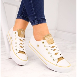 Tênis cano baixo de tecido branco Big Star HH274458 1