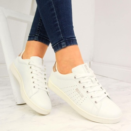 Tênis cano baixo branco de couro ecológico Big Star DD274583 1