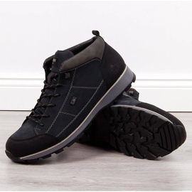 Botas quentes de homem Rieker F5740-00 azul marinho 1