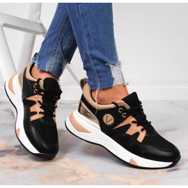 Tênis plataforma feminino Vinceza preto 1