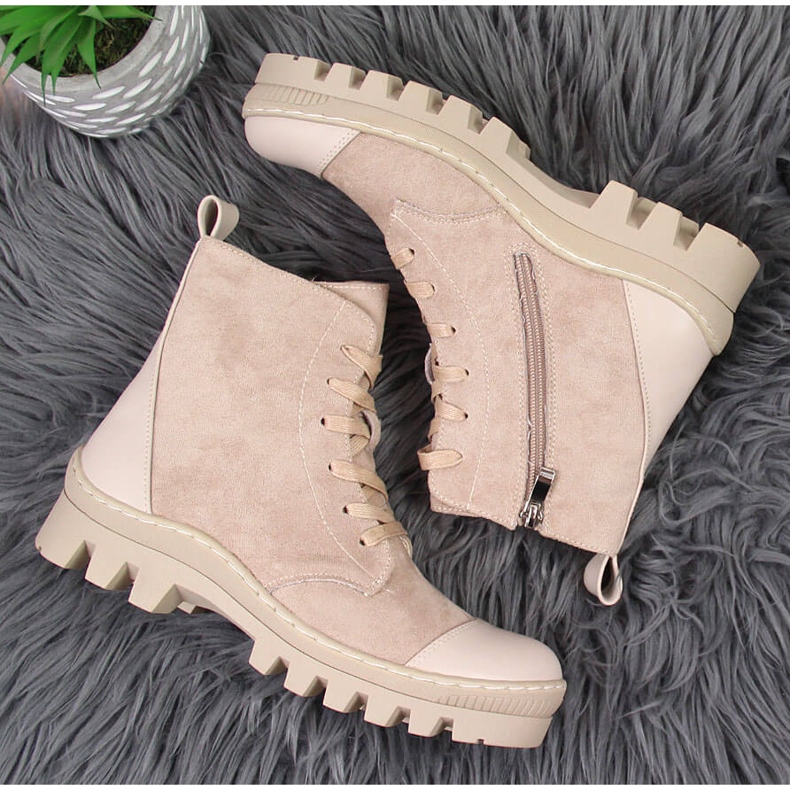 S.Barski Sapatilhas de plataforma DA bege de mulher 2