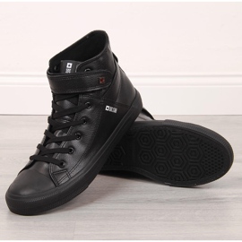 Tênis masculino preto alto com Velcro Big Star Y174020 1