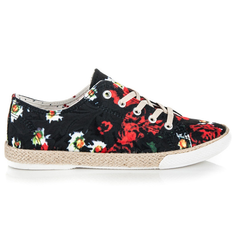 Kylie Alpargatas com cadarço preto 2