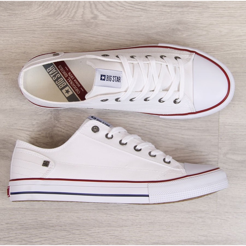 Tênis cano baixo branco masculino Big Star DD174271 1