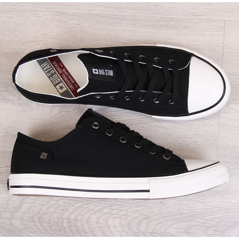Tênis baixo preto de homem Big Star DD174273 1