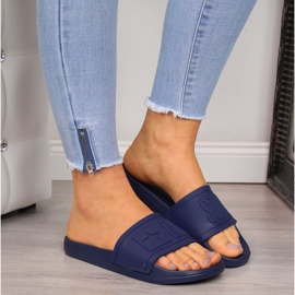 Big Star DD274A269 chinelos de praia de borracha azul marinho 2