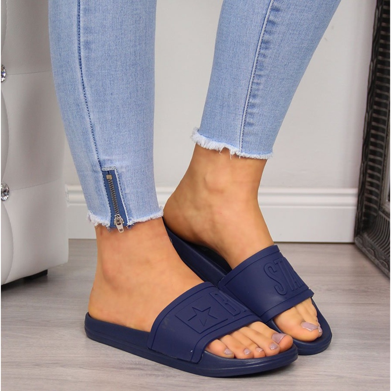 Big Star DD274A269 chinelos de praia de borracha azul marinho 2