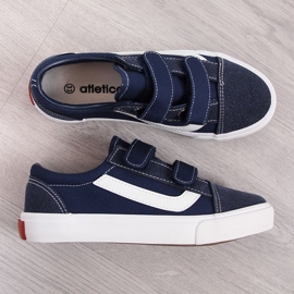 Atletico Tênis infantil de velcro azul marinho Atlético 1