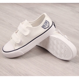 Tênis infantil branco com velcro Big Star FF374061 1 Tênis infantil branco com velcro Big Star FF374061 1